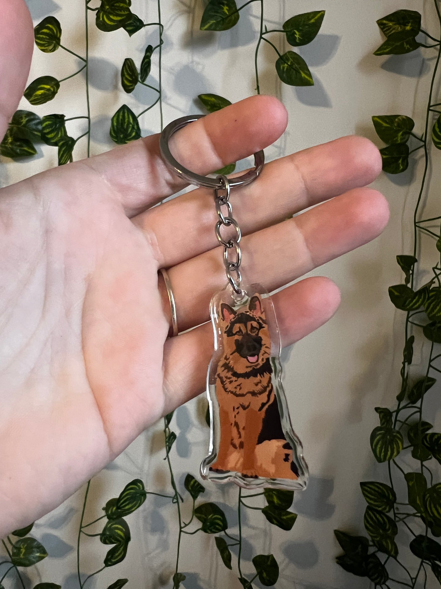 German Shepherd Keychain