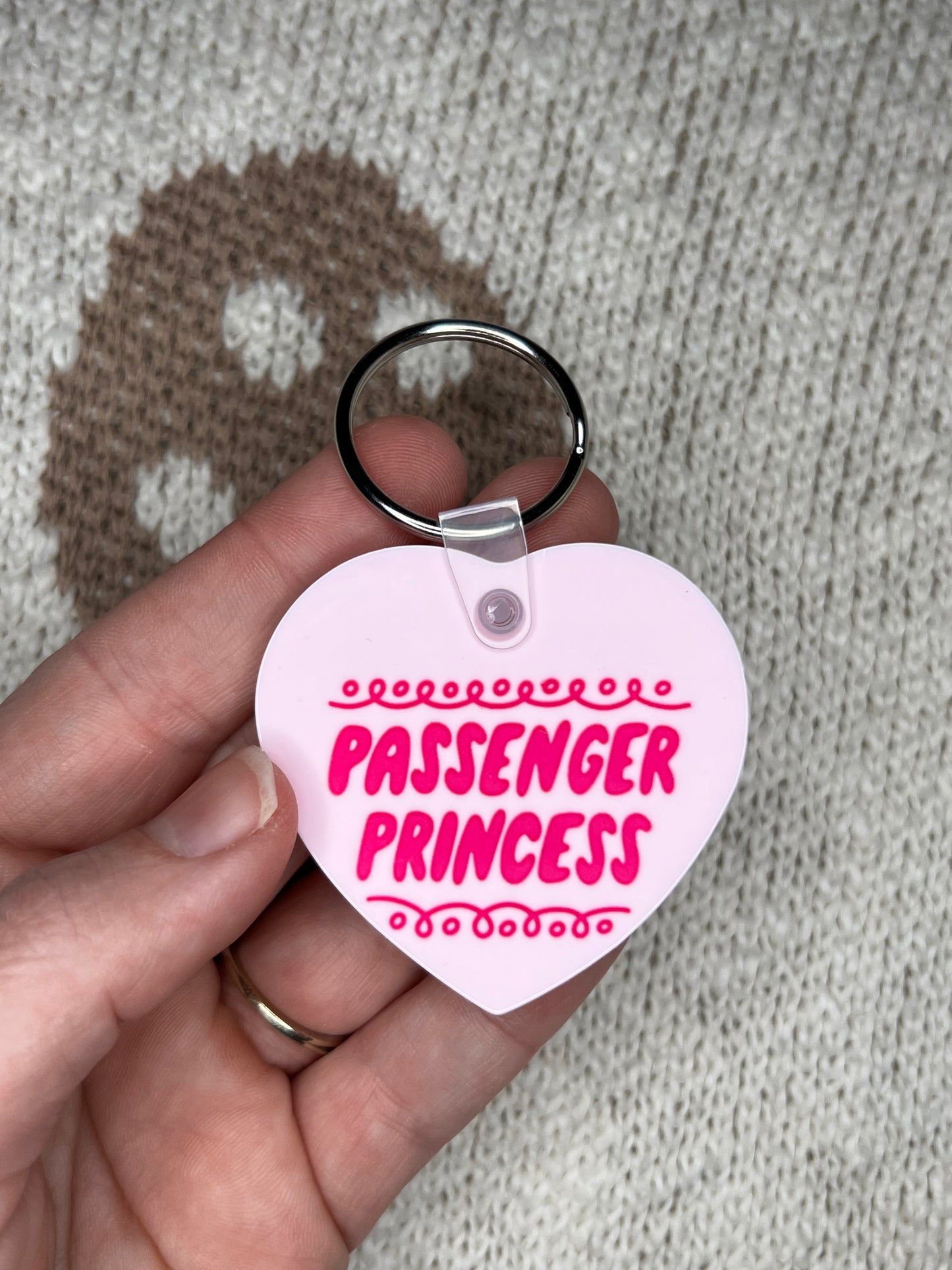 Passenger Princess Pink Heart PVC Keychain