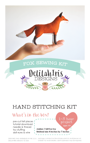 Felt Fox Animal Sewing DIY Kit