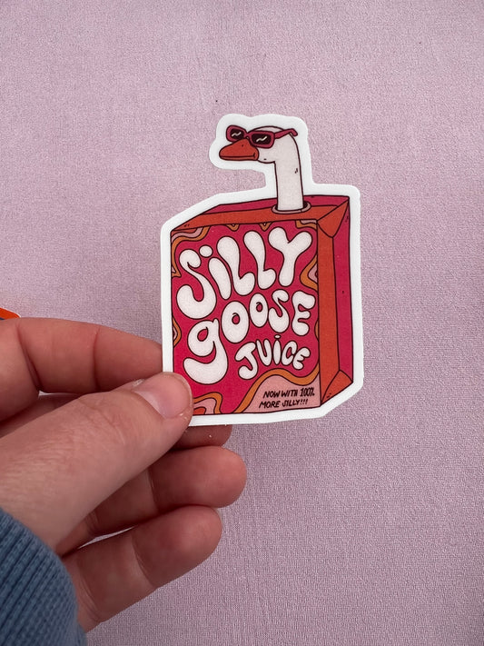 Silly Goose Juice Vinyl Sticker