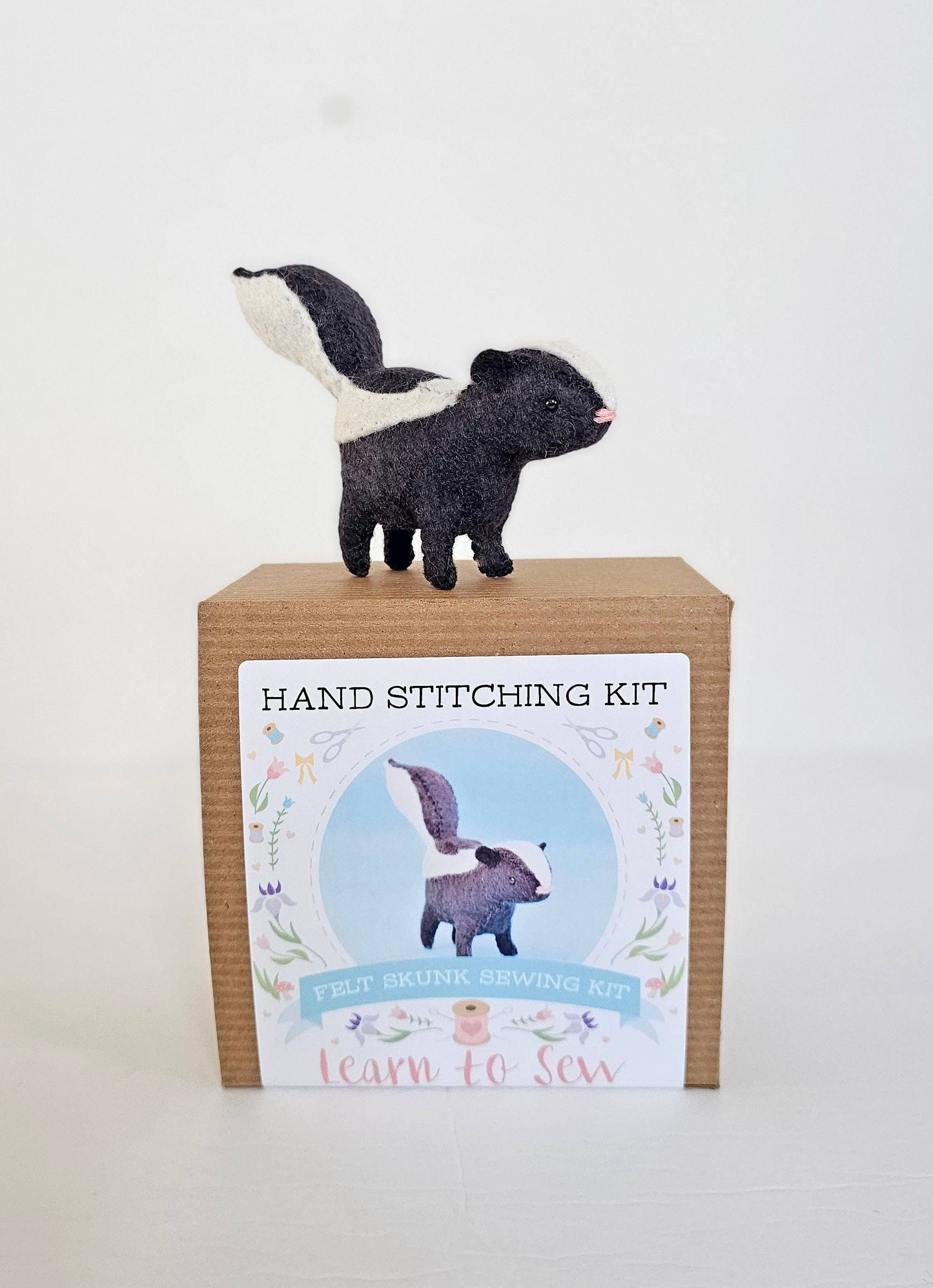 Felt Skunk Animal Sewing DIY Kit