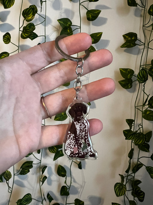 German Shorthaired Pointer Keychain