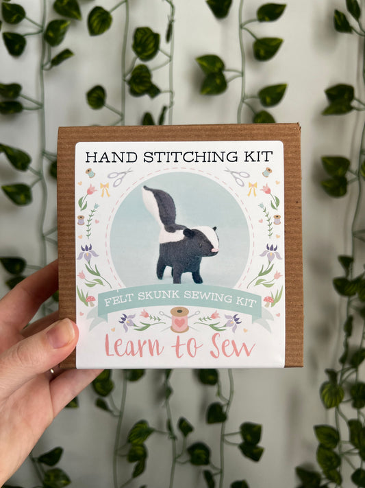 Felt Skunk Animal Sewing DIY Kit