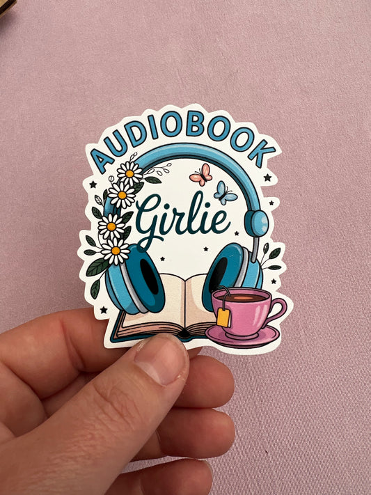 Audiobook Girlie Vinyl Sticker
