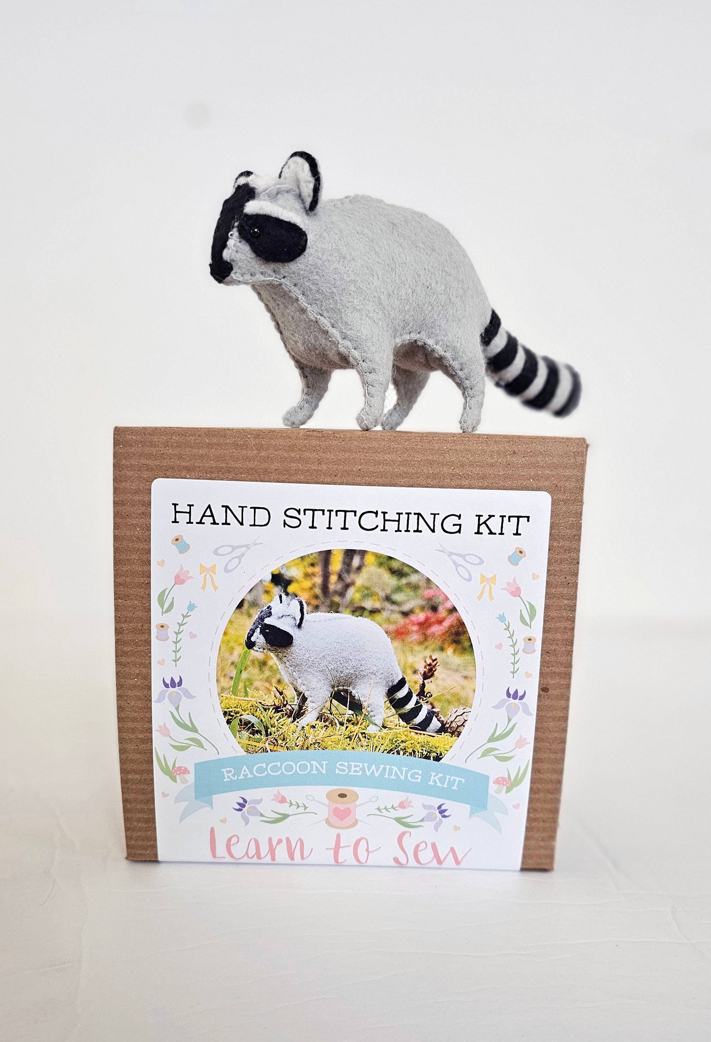 Felt Raccoon Animal Sewing DIY Kit