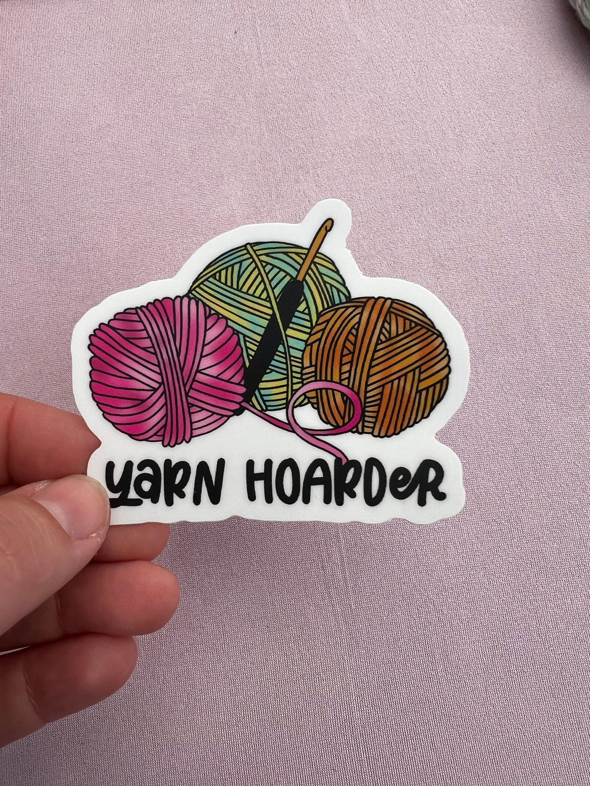 Yarn Hoarder Vinyl Sticker