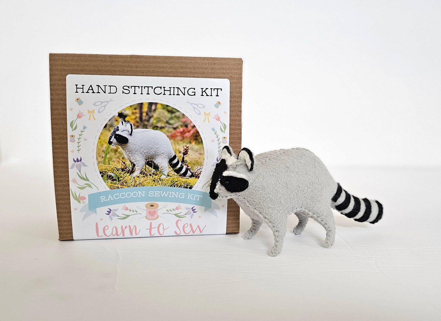 Felt Raccoon Animal Sewing DIY Kit