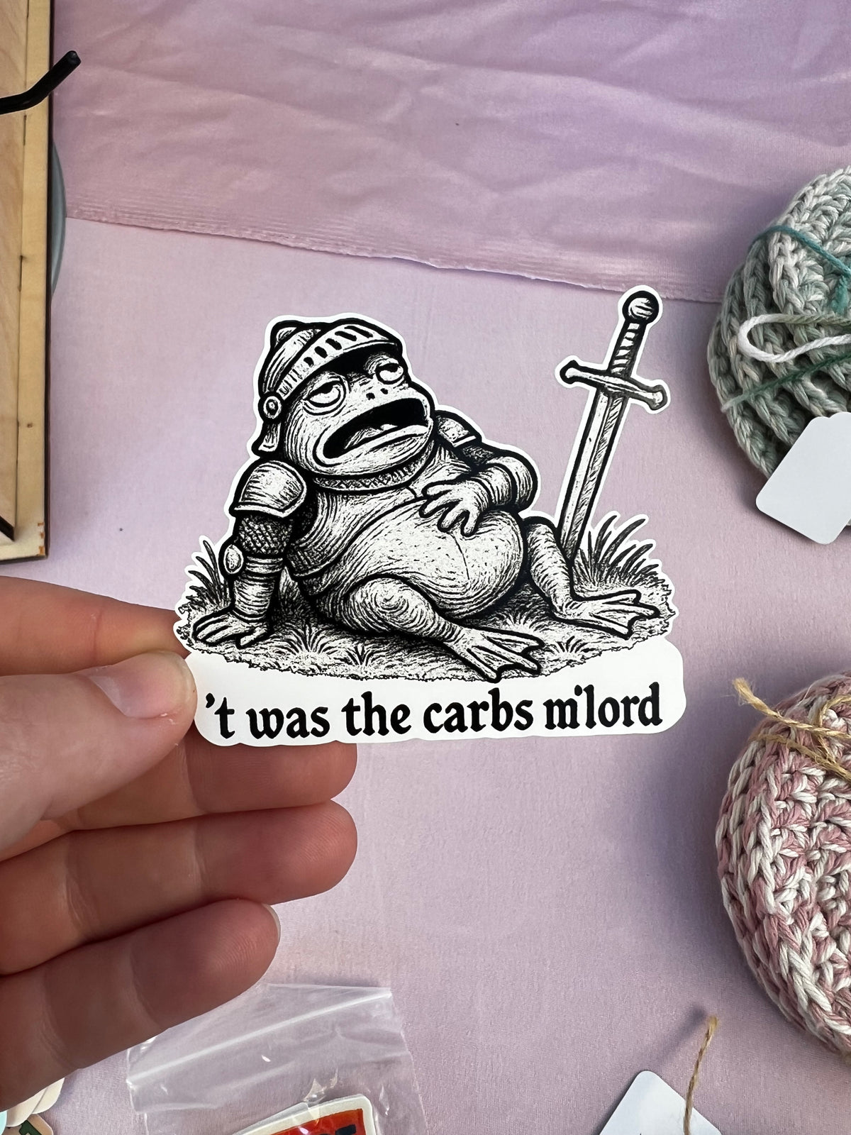 Carbs Toad Vinyl Sticker