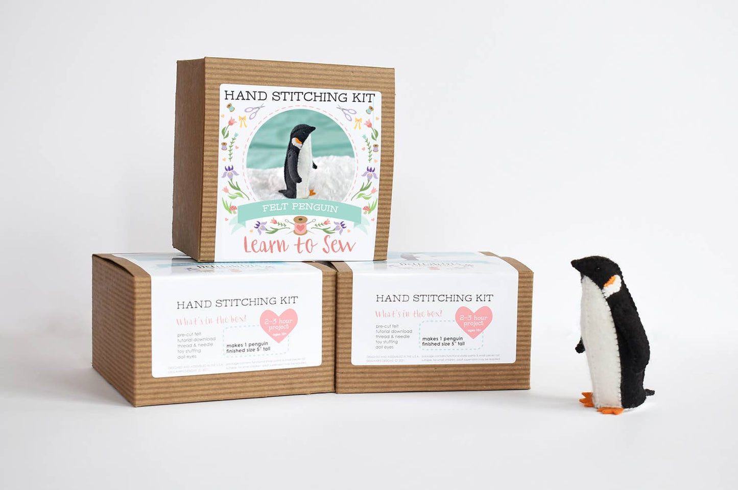 Penguin Felt Animal Sewing DIY Kit