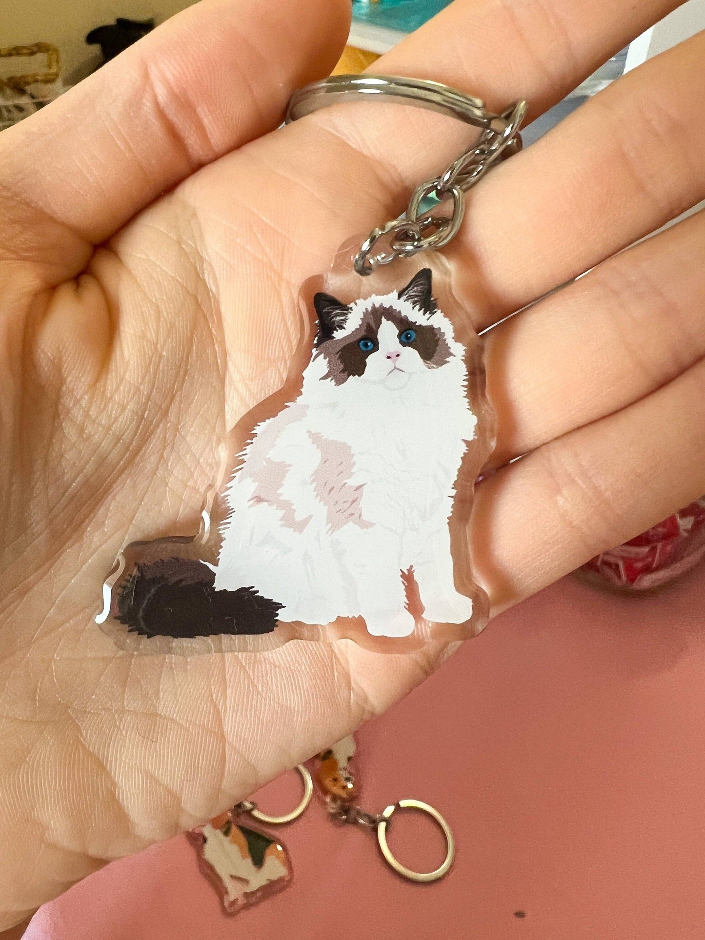 Ragdoll, Himalayan Keychain