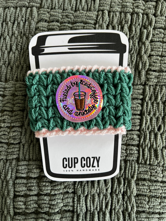 Fueled by Caffiene and Anxiety Cup Sleeve