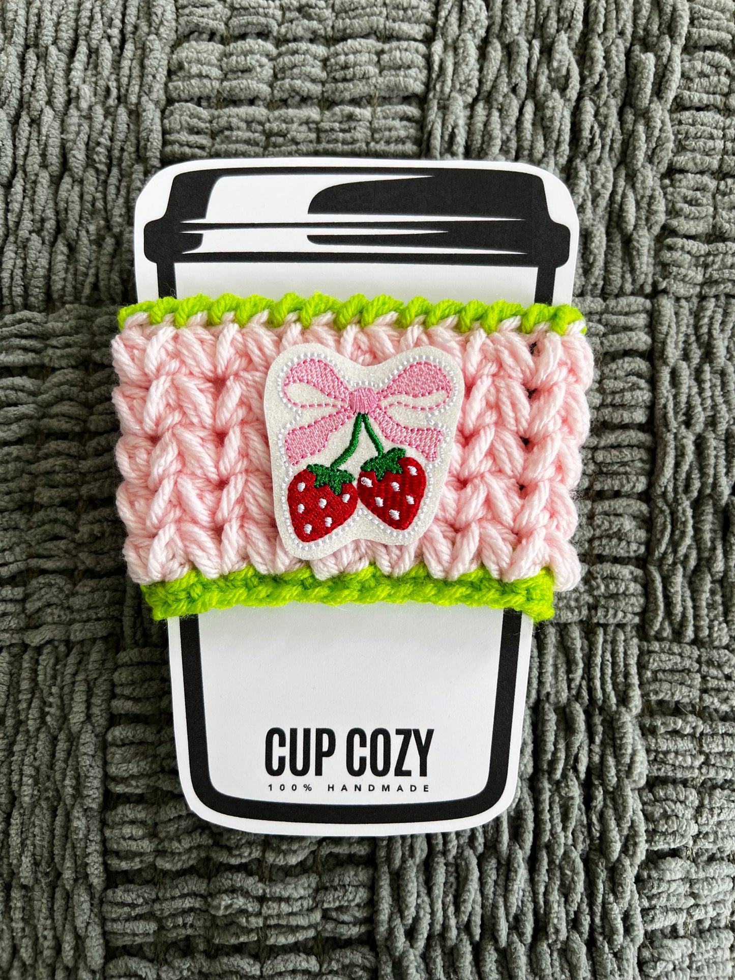 Bow Cherries Cup Sleeve