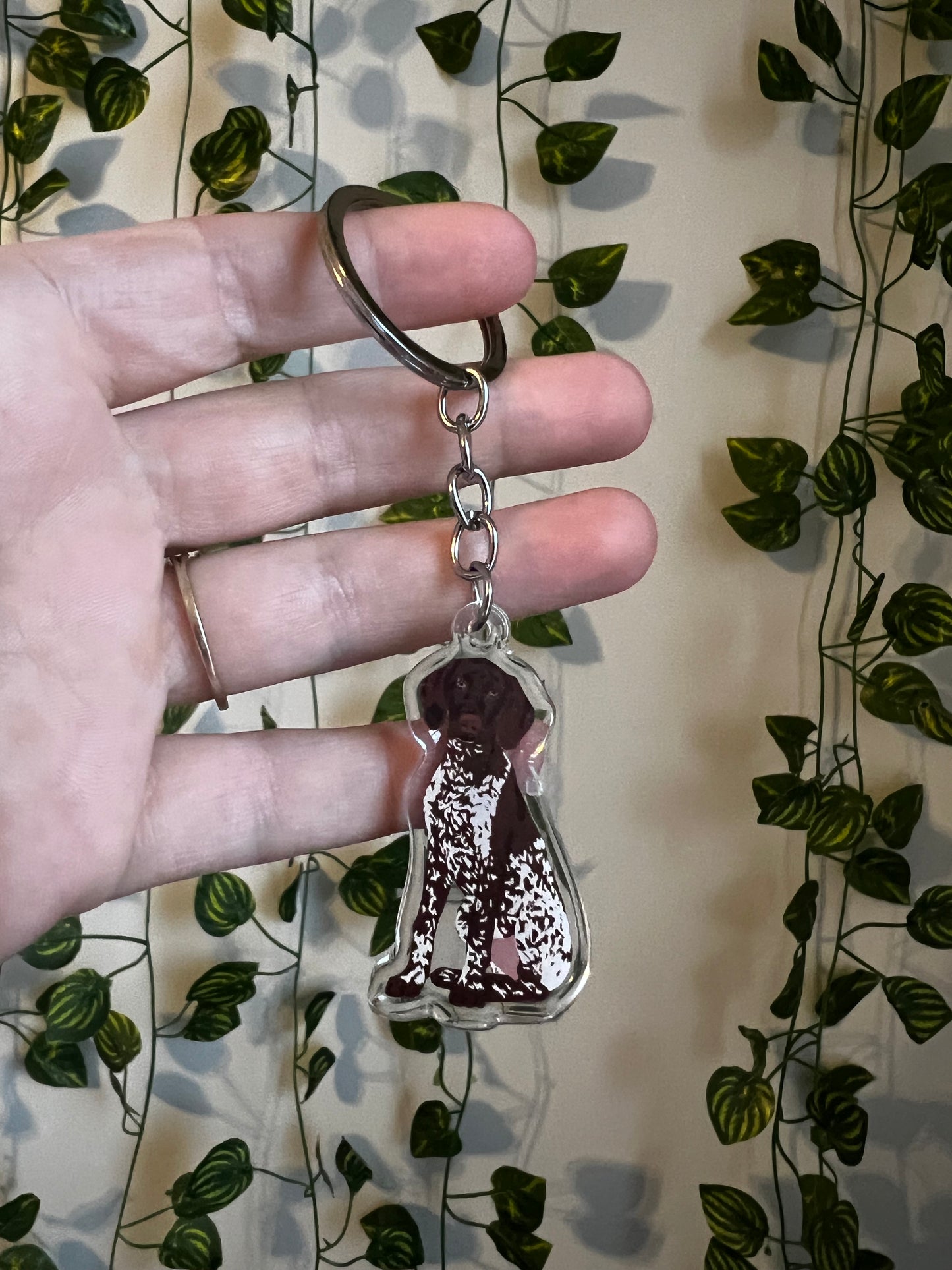 German Shorthaired Pointer Keychain