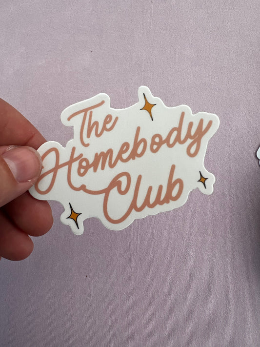 Homebody Club Vinyl Sticker