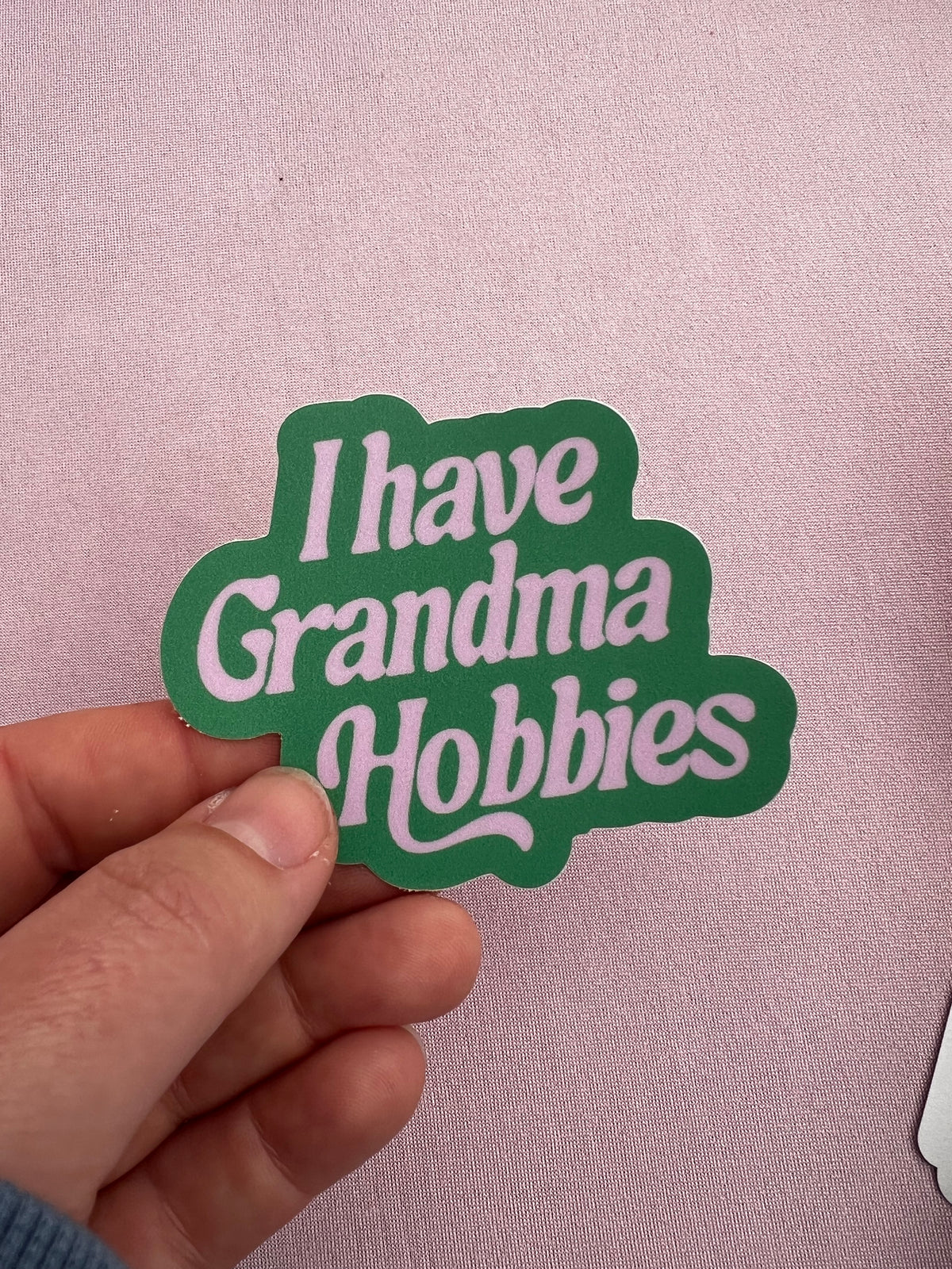 Grandma Hobbies Vinyl Sticked