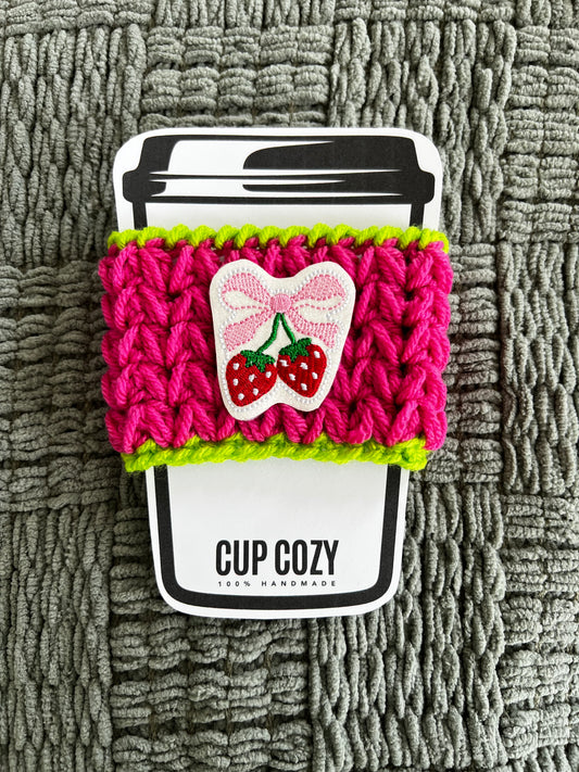 Bow Cherries Cup Sleeve