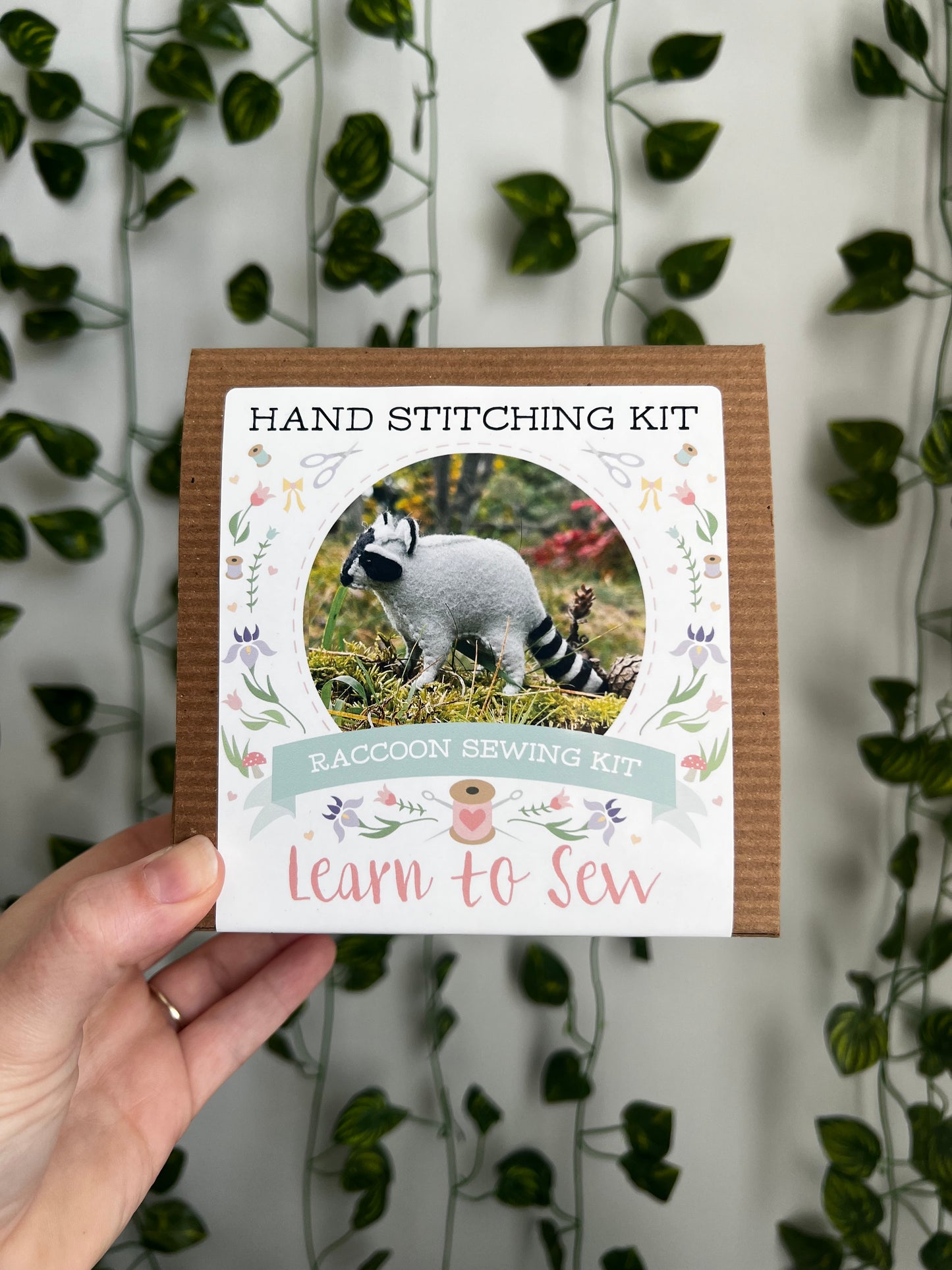 Felt Raccoon Animal Sewing DIY Kit