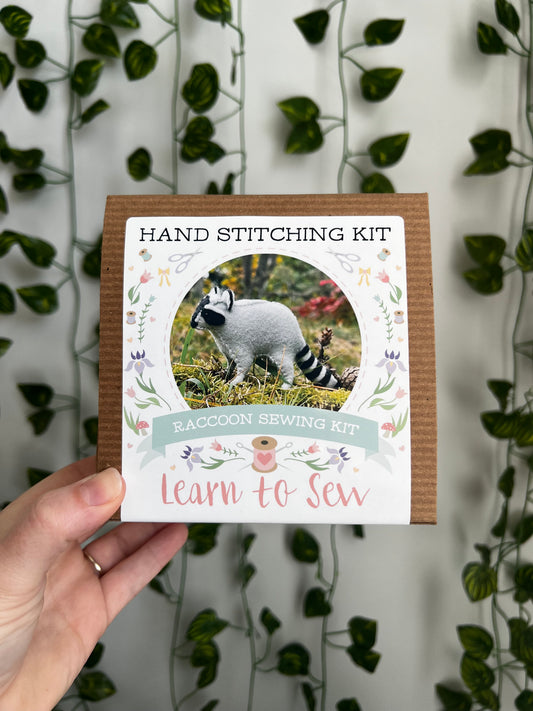 Felt Raccoon Animal Sewing DIY Kit