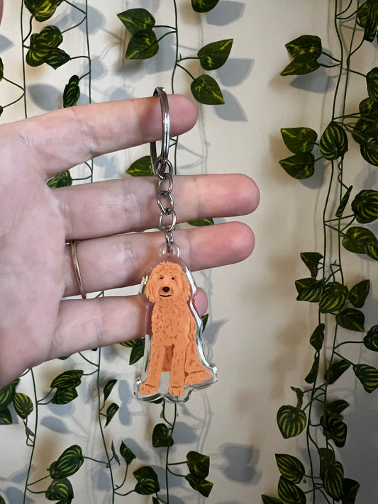 Goldendoodle/Labradoodle Keychain