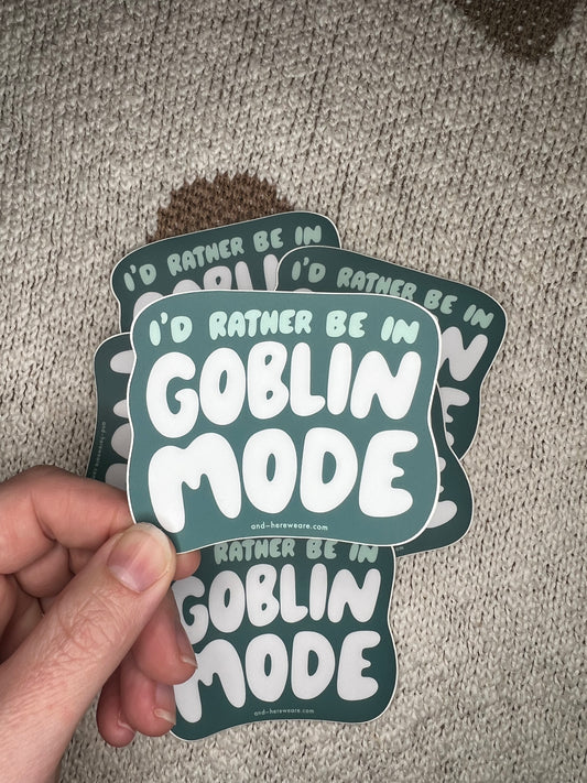 Goblin Mode Vinyl Sticker