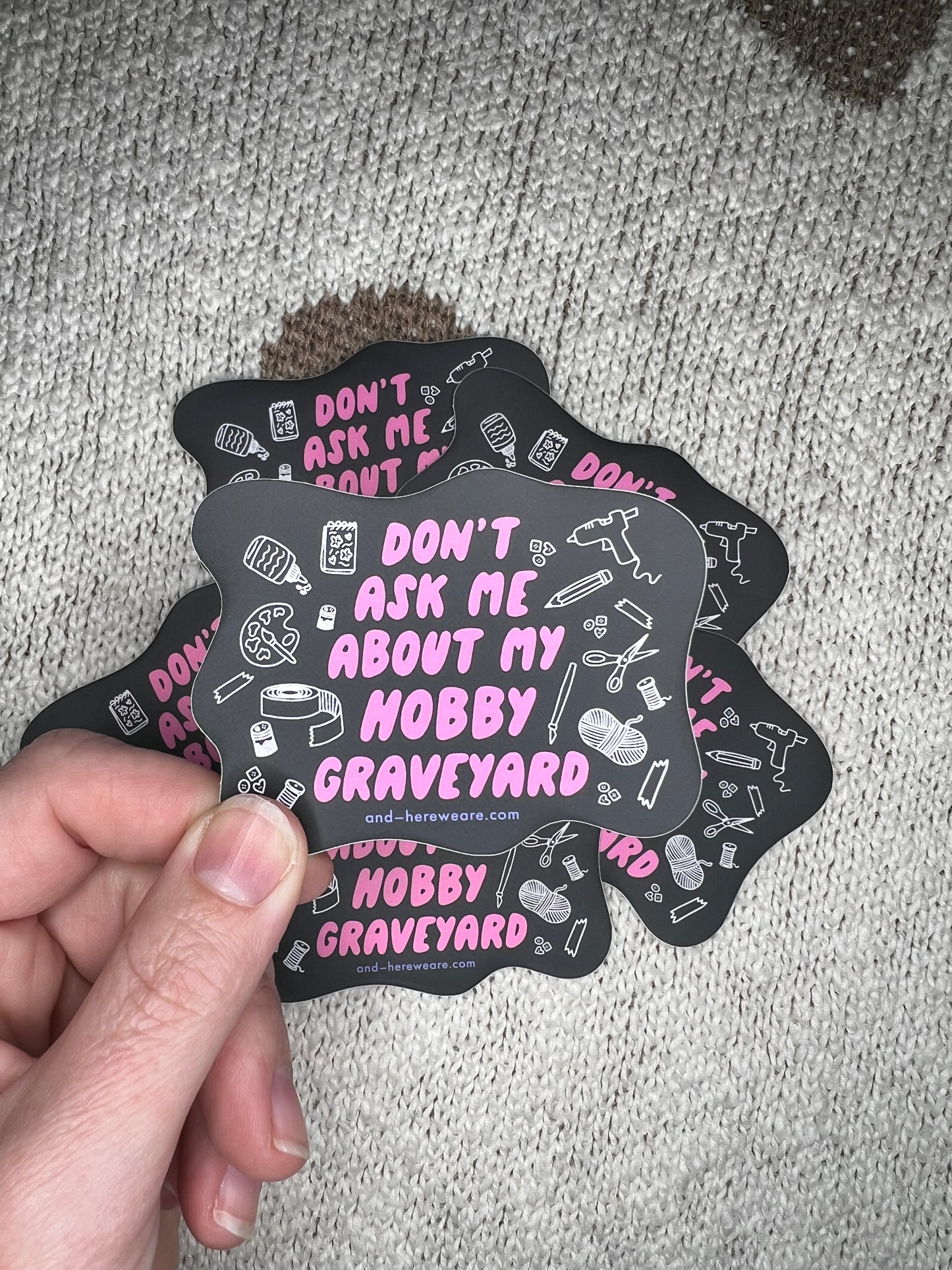 Hobby Graveyard Vinyl Sticker