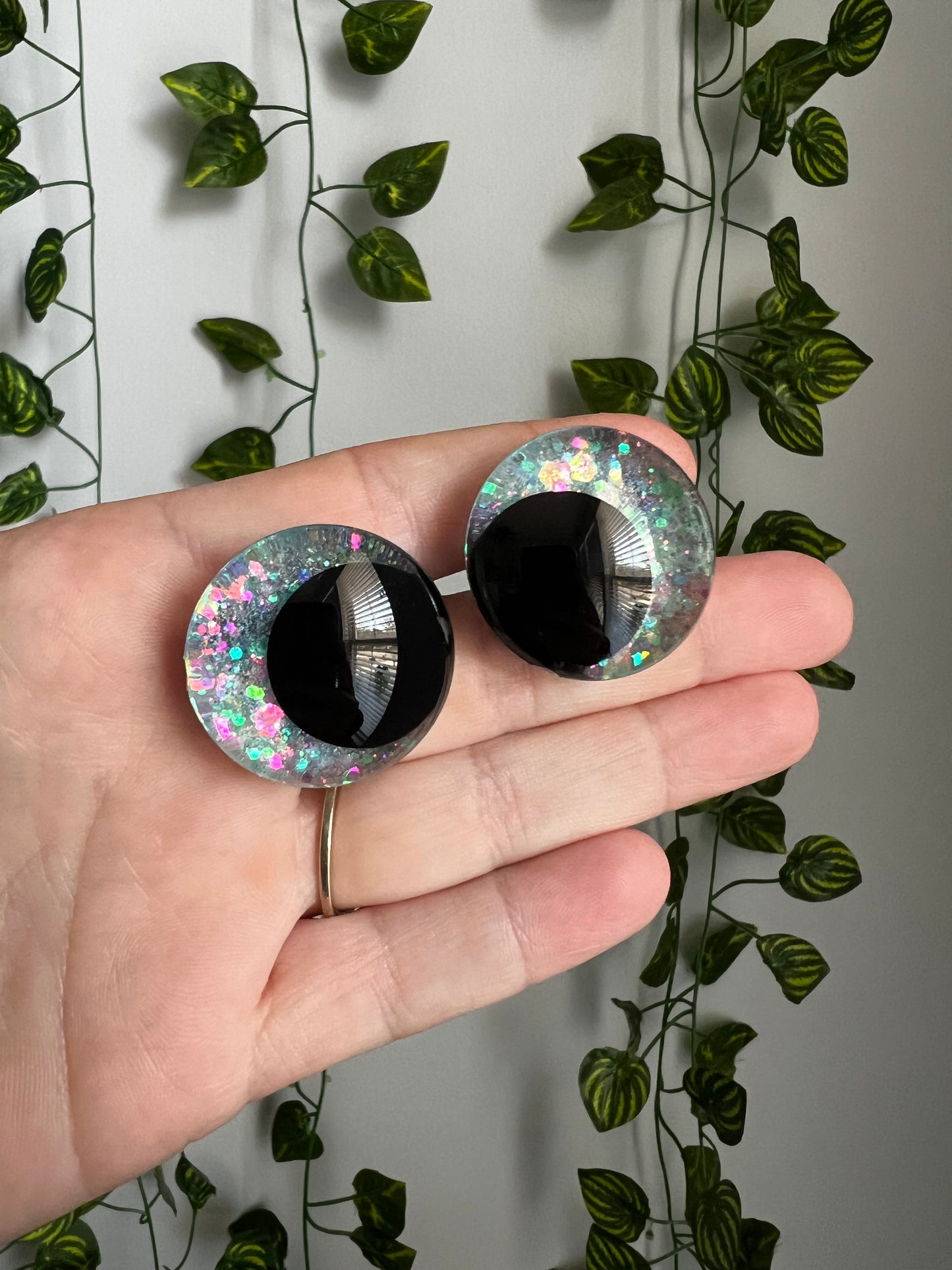 Diamond Dust Painted Kawaii Style Safety Eyes