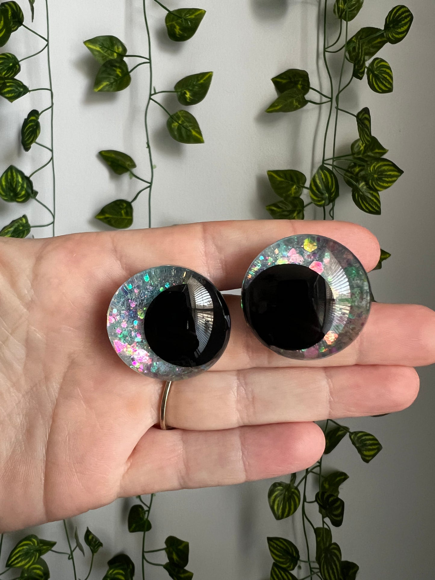 Diamond Dust Painted Kawaii Style Safety Eyes