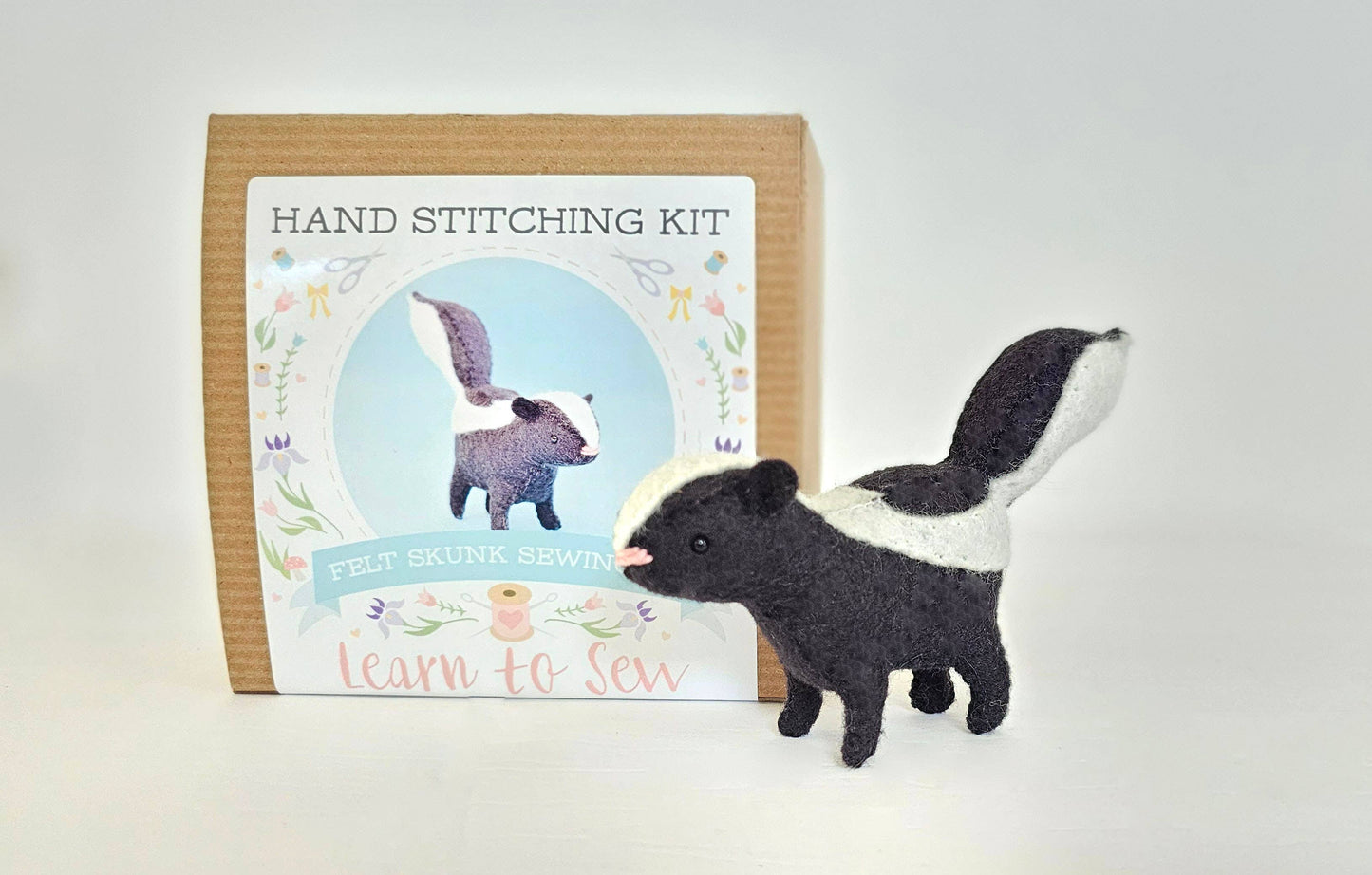 Felt Skunk Animal Sewing DIY Kit