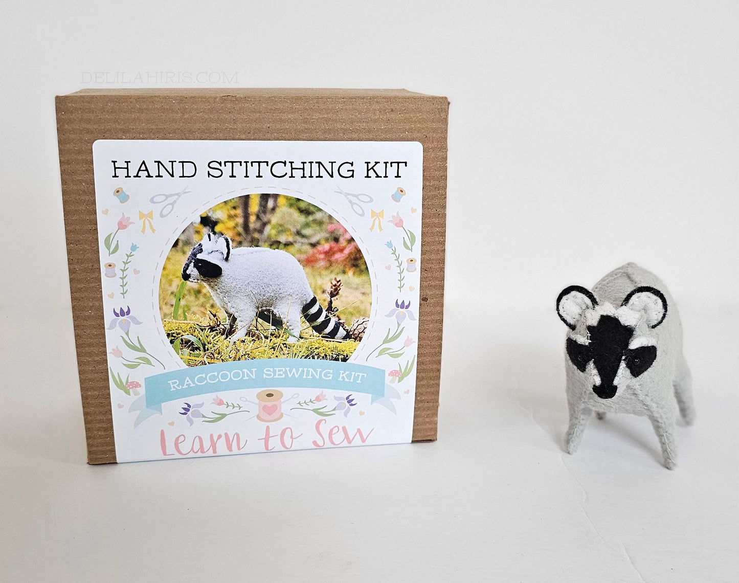 Felt Raccoon Animal Sewing DIY Kit