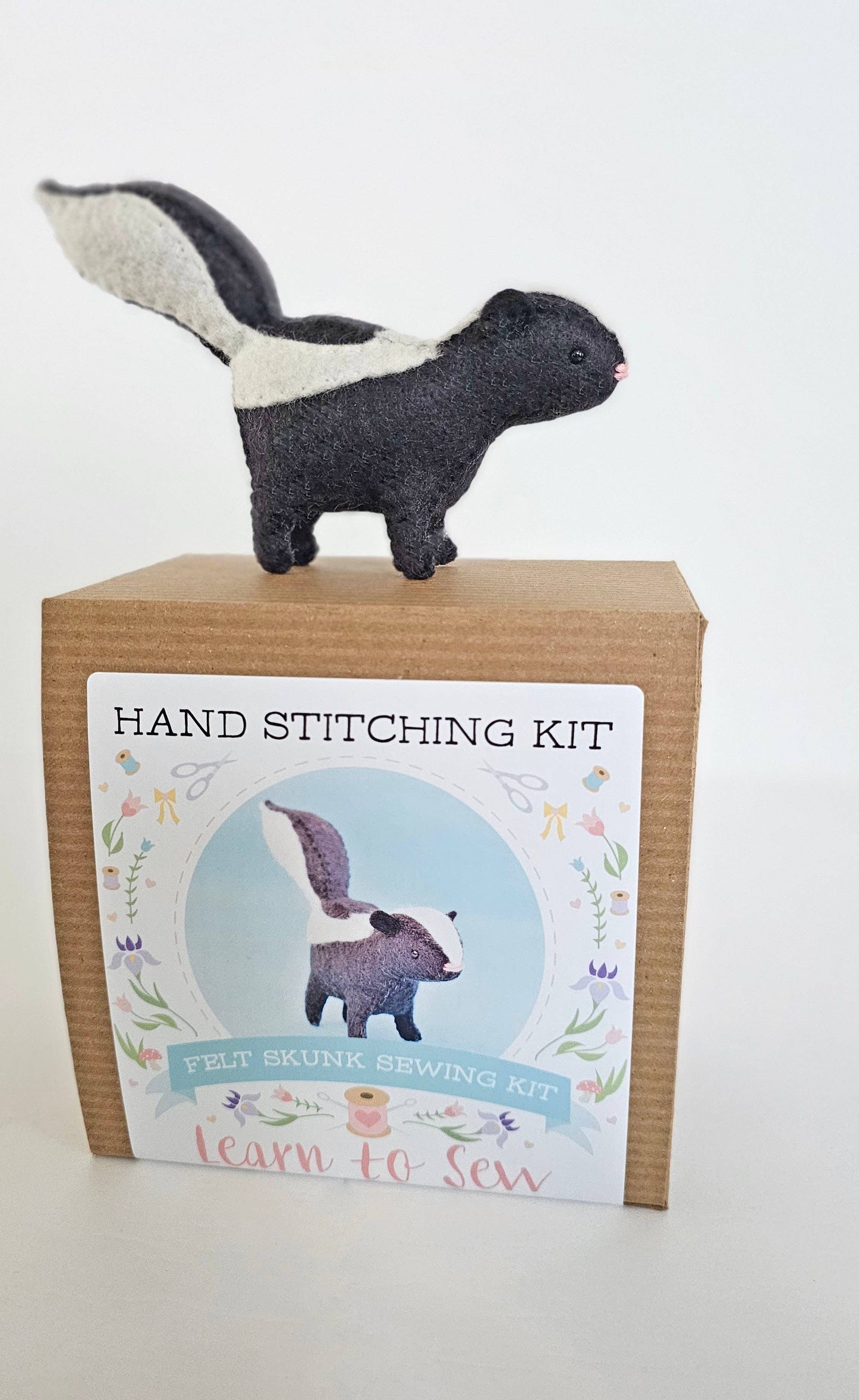 Felt Skunk Animal Sewing DIY Kit